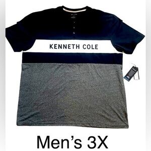Kenneth Cole Mobility Performance Knit Tee Shirt Light Slim Fit 3X NWT